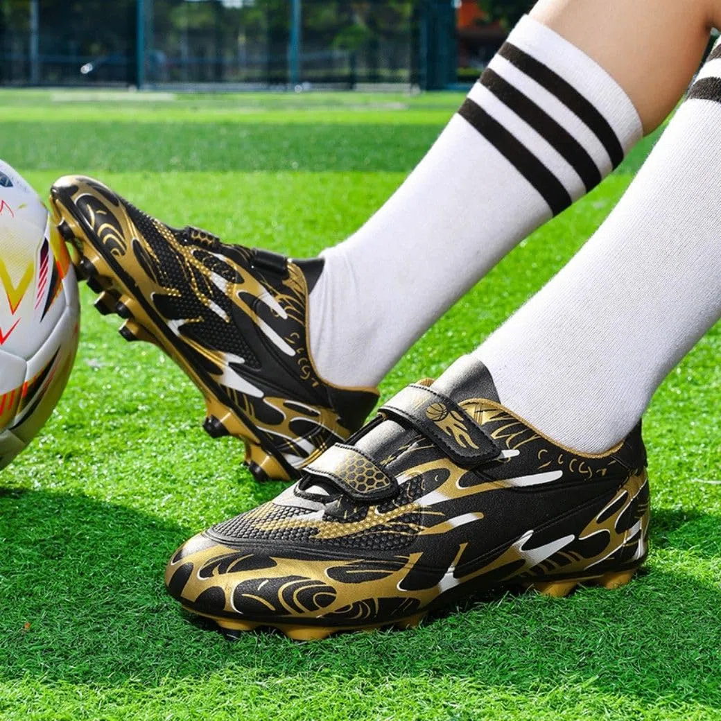 Unisex Kids Fußballschuhe - Breathable Soft Upper for Firm Ground Outdoor Training
