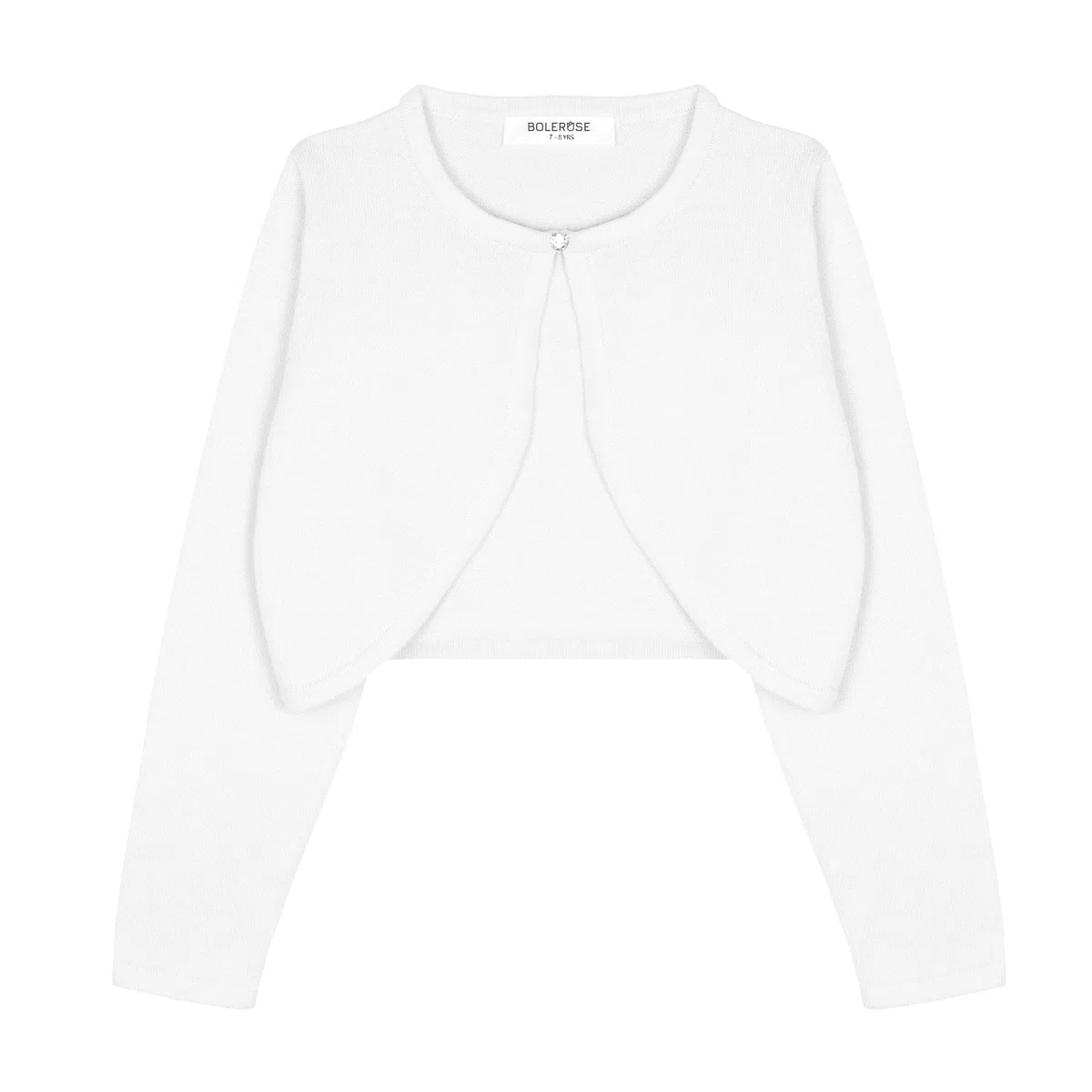 Bolerose Mädchen Langarm Bolero Strickjacke Kinder
