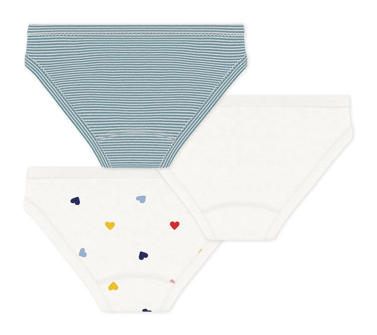 Petit Bateau Mädchen A0fgy Unterwäsche für den Tag (3er Pack)