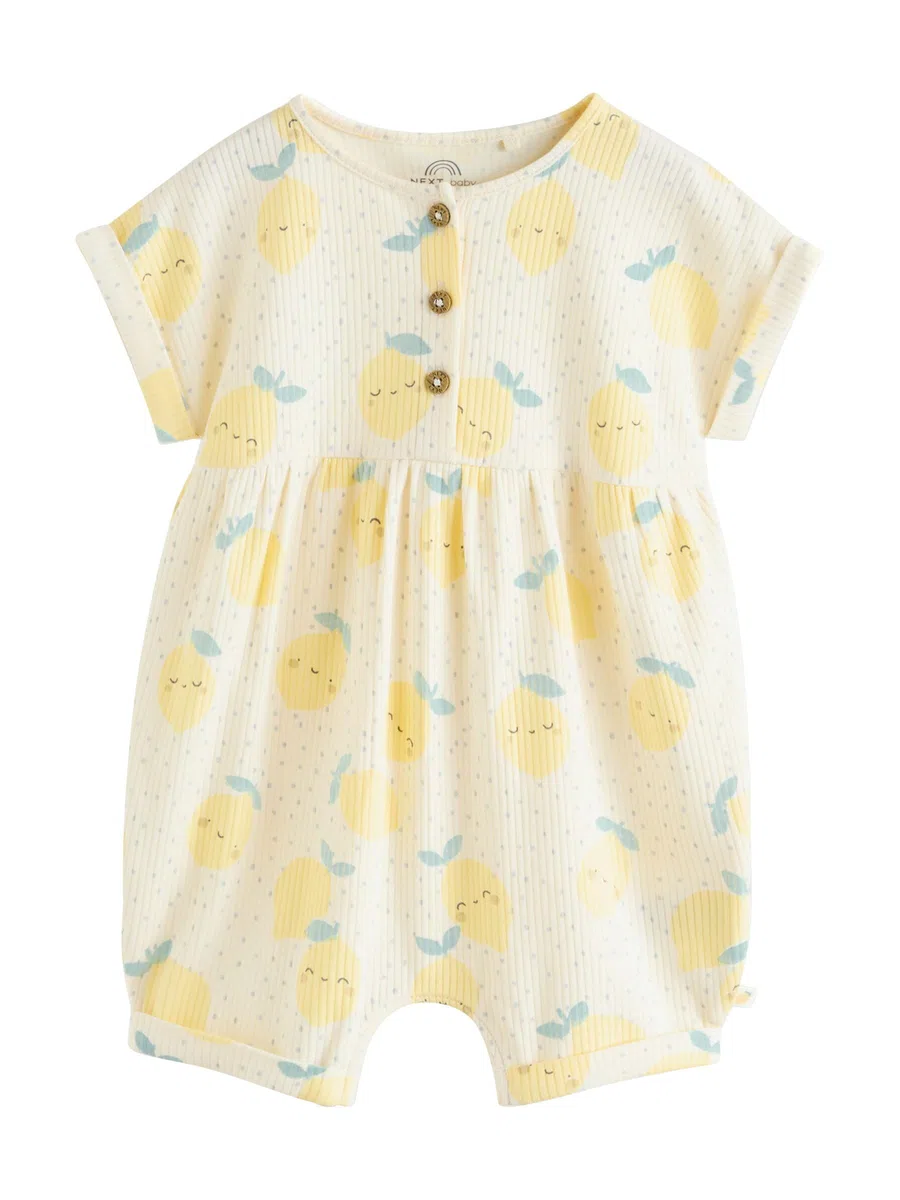 NEXT Baby Mädchen 3er-Pack Jersey-Babystrampler