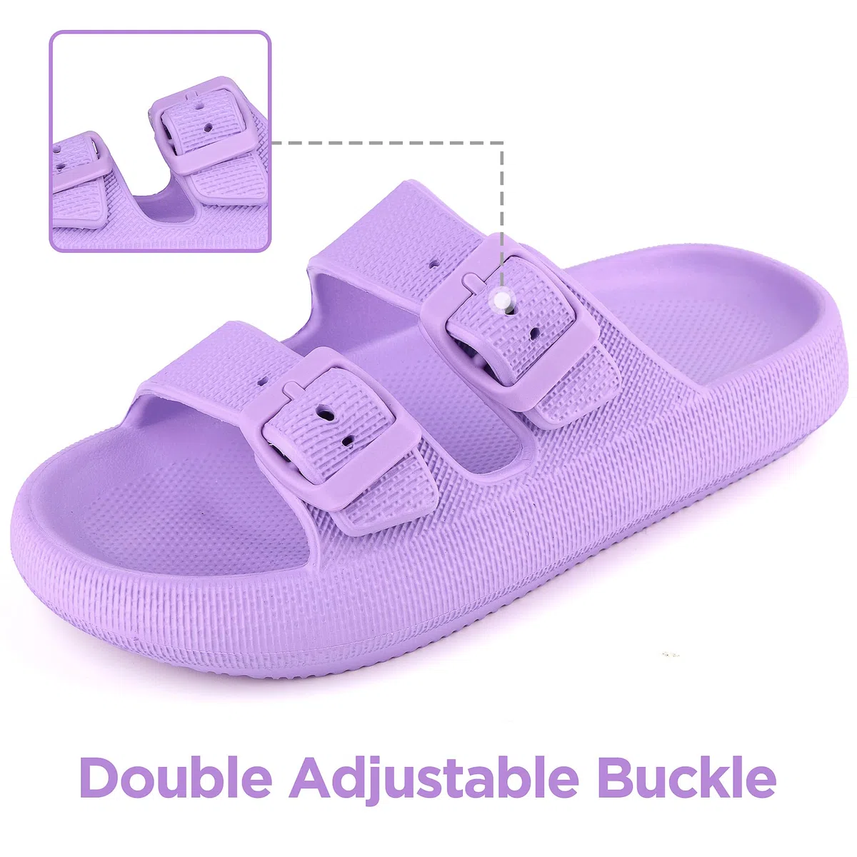 Kinder Cloud Slides Jungen Mädchen Einstellbare Doppelte Schnalle EVA Flache Sandalen Sommer-Kissen-Pantoffeln Dusche Strand Pool Schieber