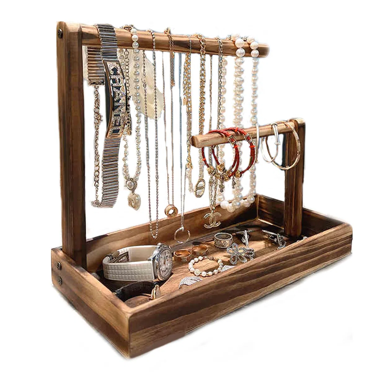 Schmuckständer Armbänder,Abnehmbare Armband Halterung,Armbandhalter aus HOL,Schmuckdisplay,Schmuckhalter,für Schmuck,Uhren,Ketten,Armbänder,Haarreifen Ständer,Armband Uhr
