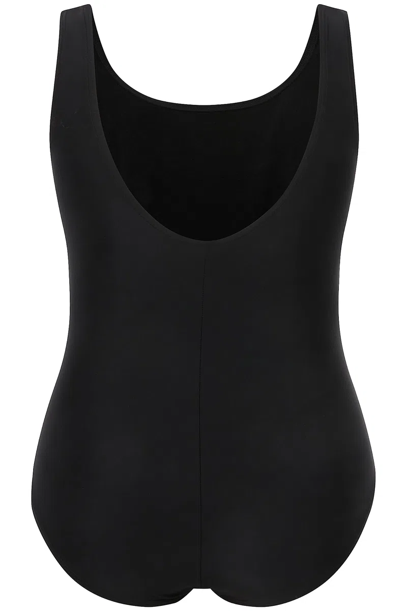 Ulla Popken Damen große Größen Übergrößen Plus Size Badeanzug, Pipings, Unterbrustband, Vorderfutter 747874