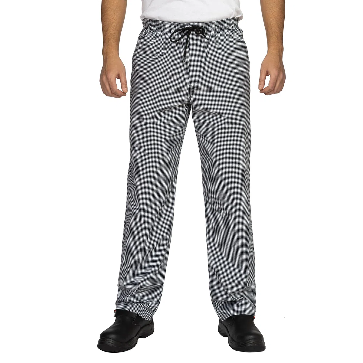 PALLTEX Alfredo Kochhose 100% Baumwolle Kochhose Herren/Damen Baumwolle Bäckerhose mit Kordelzug verstellbare Taille EN 13688