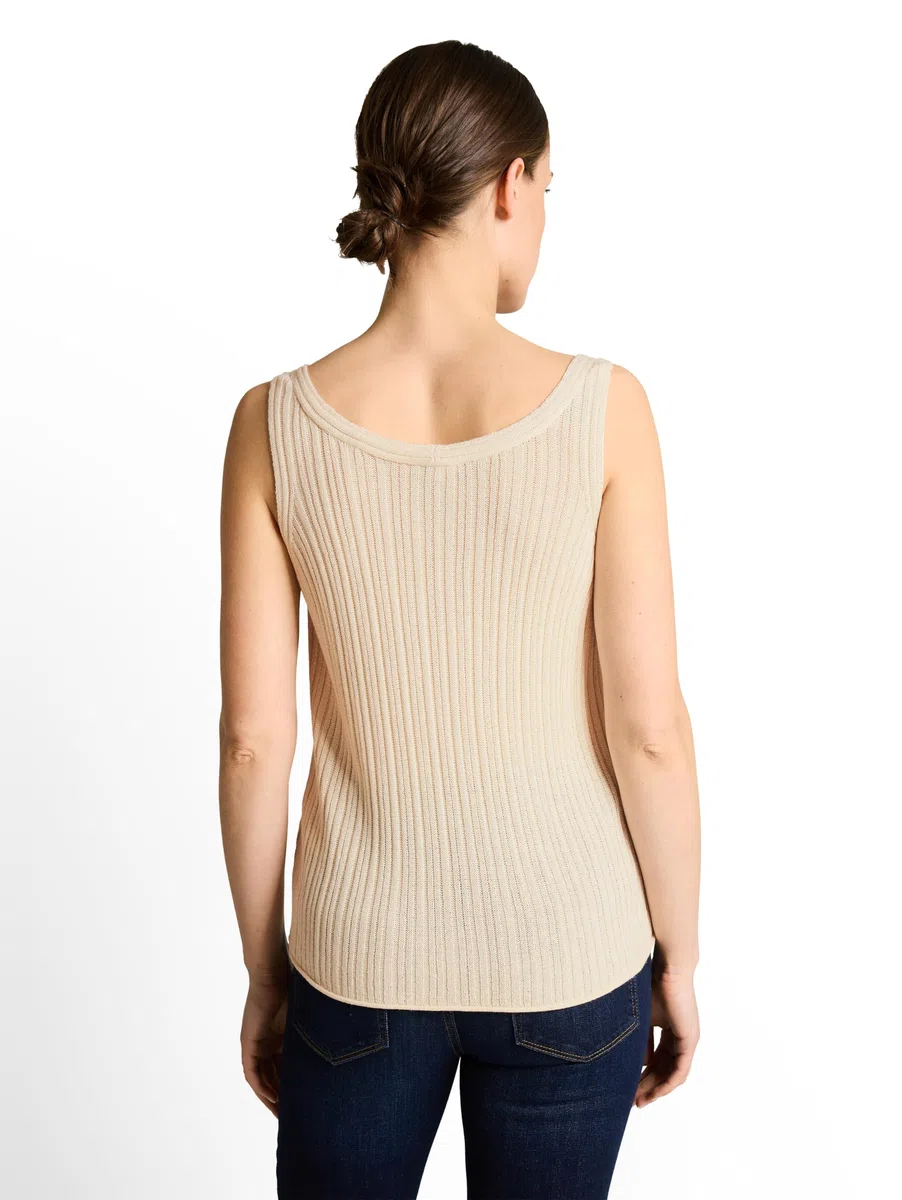 TOM TAILOR Damen 1050560 Stricktop mit V-Ausschnitt