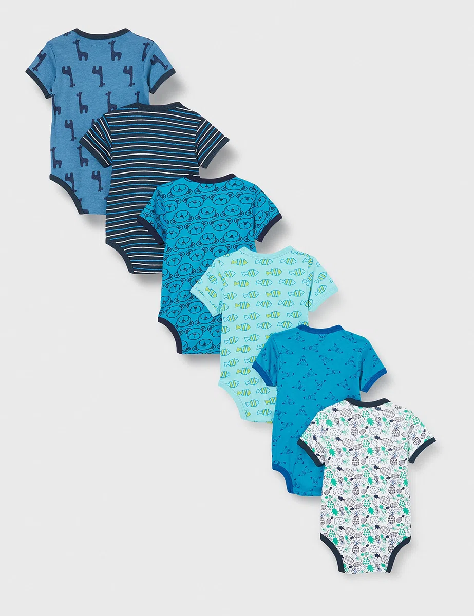 Care Unisex Baby Body Ss - Aop (6-pack) Bodysuit (6er Pack)