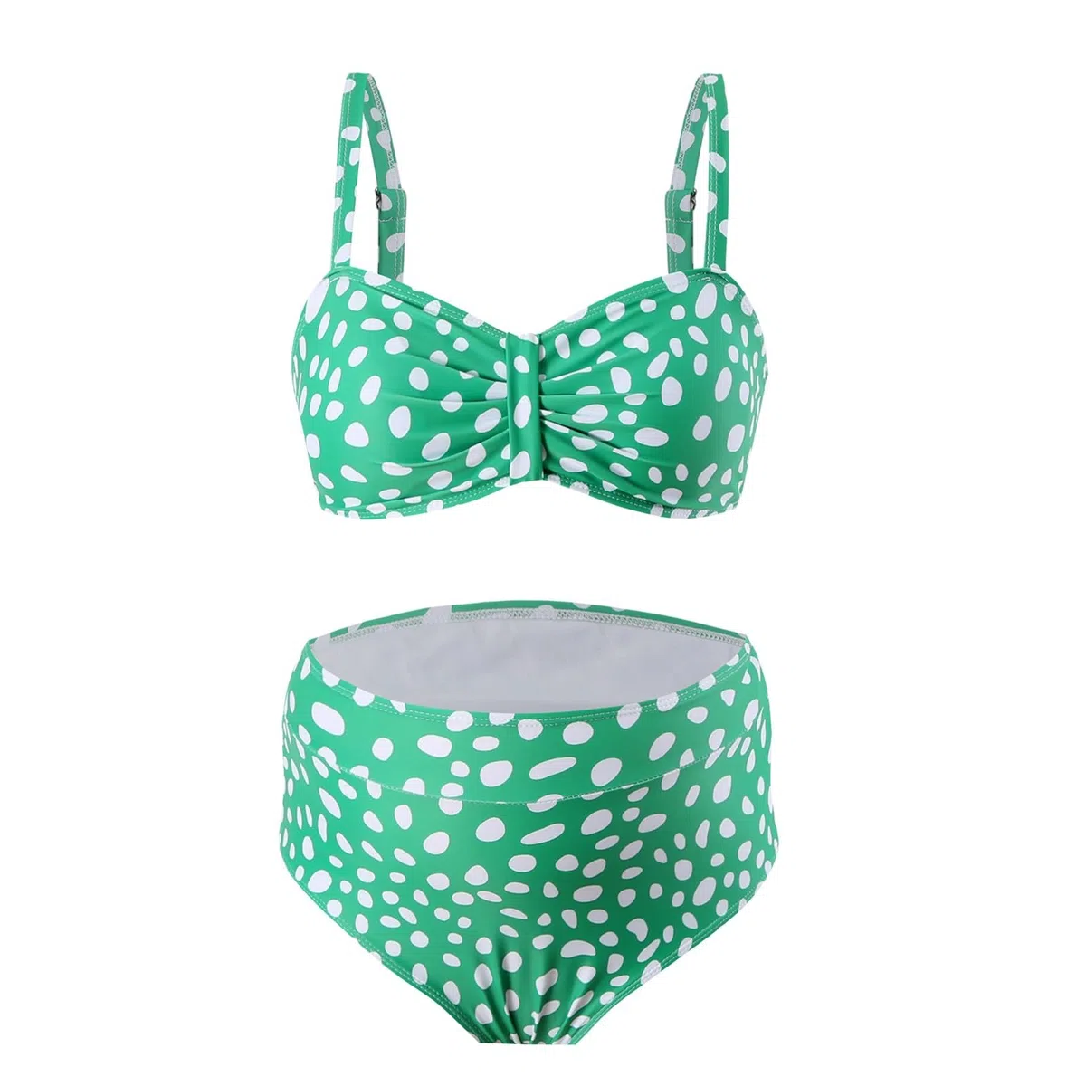 Generisch Bademode Für Schwangere Bikini Set Oberteil&Bikinihose Große GrößenUmstandskleid Sommer Strand Kleidung Umstandsbademode Elegant Fotoshooting Umstandsbikini