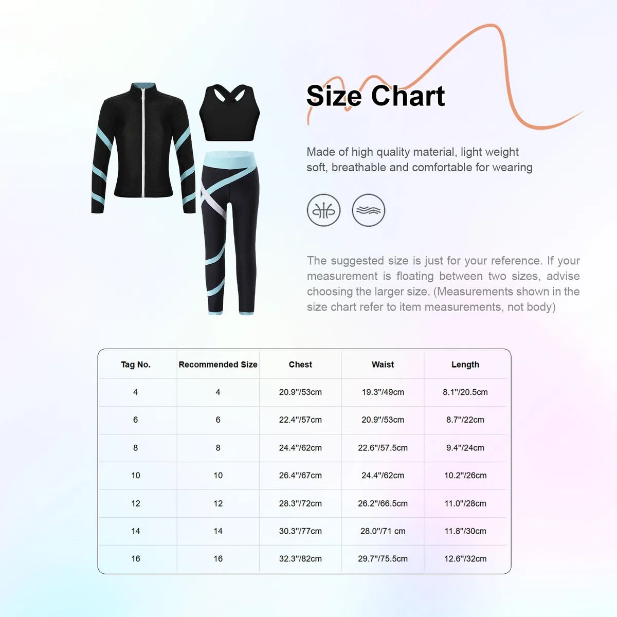 Kind Turnanzug Tanzmädchen Set Eiskunstlauf Outfit Leggings Und Tanktop Jacke Sport Fitness teilig