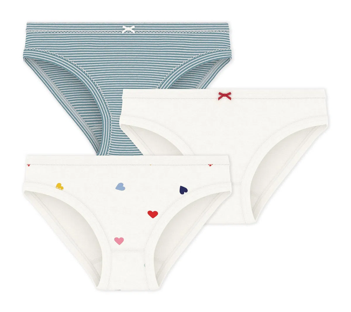 Petit Bateau Mädchen A0fgy Unterwäsche für den Tag (3er Pack)