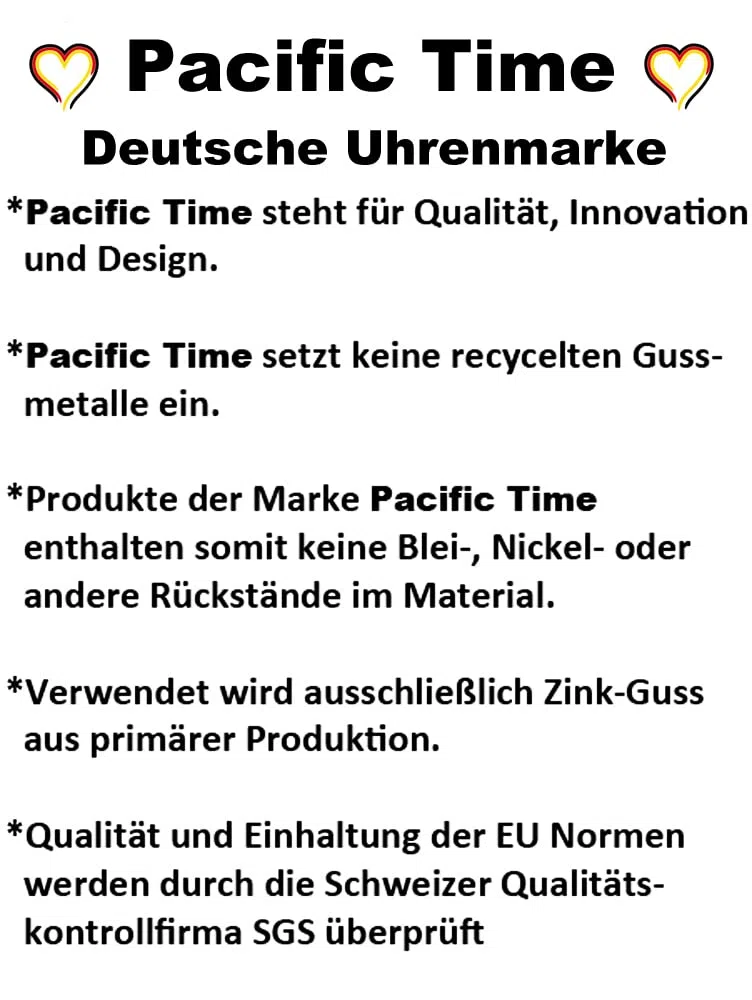 Pacific Time Krankenschwesteruhr Schwesternuhr Krankenpflegeuhr Kitteluhr Pflegeuhr Tachymeter Analog Quarz (weiß) 20655