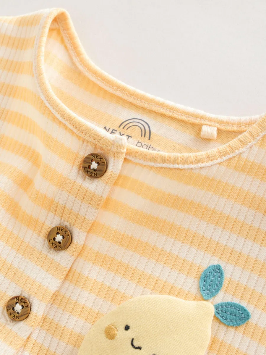 NEXT Baby Mädchen 3er-Pack Jersey-Babystrampler