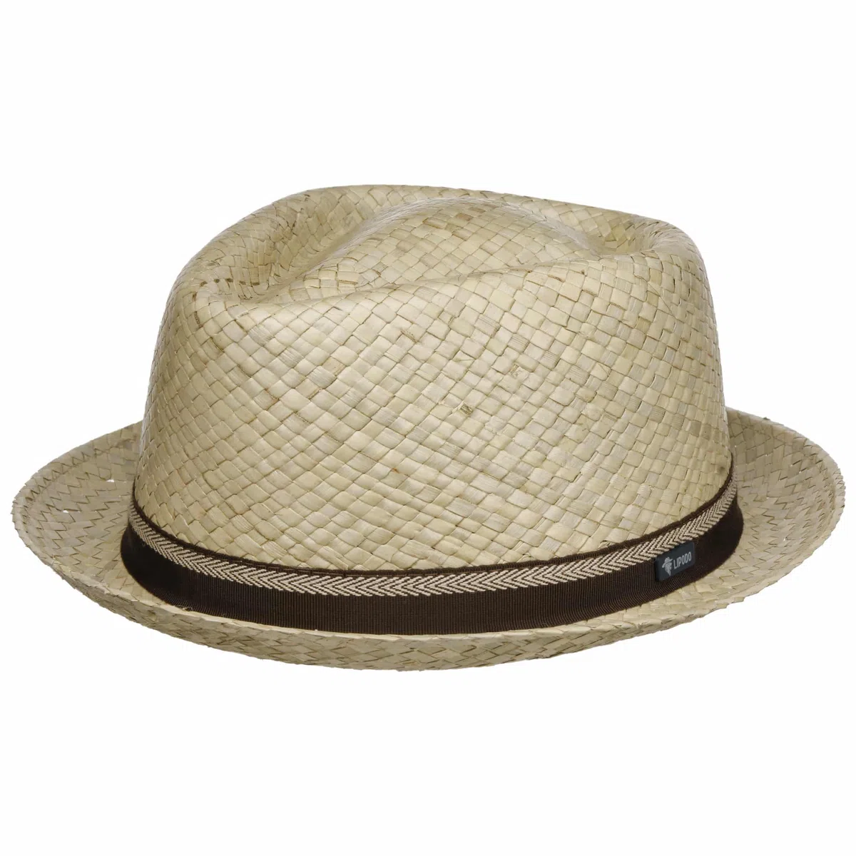 Lipodo Bemiro Player Strohhut Fedora Made in Italy Damen und Herren Frühling Sommer