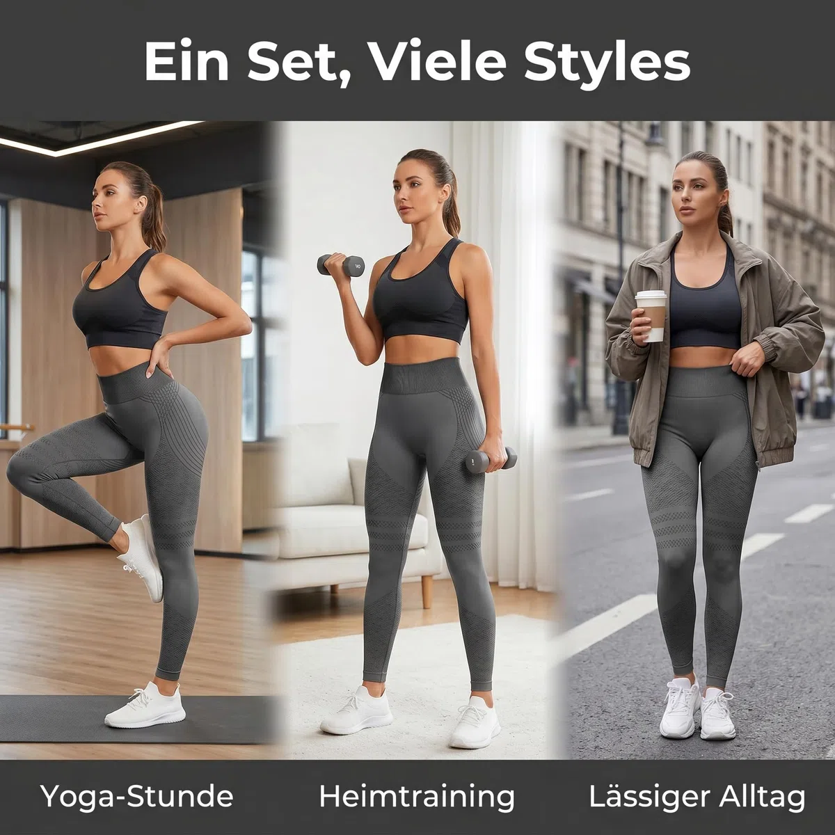 Coreex Celluflex 3D-Kompressionsleggings, Correx 3D Kompressionsleggins Damen, Anti Cellulite Leggings, High Waist Push Up, Opaque Figure-Shaping Yoga Trousers for Everyday Fitness
