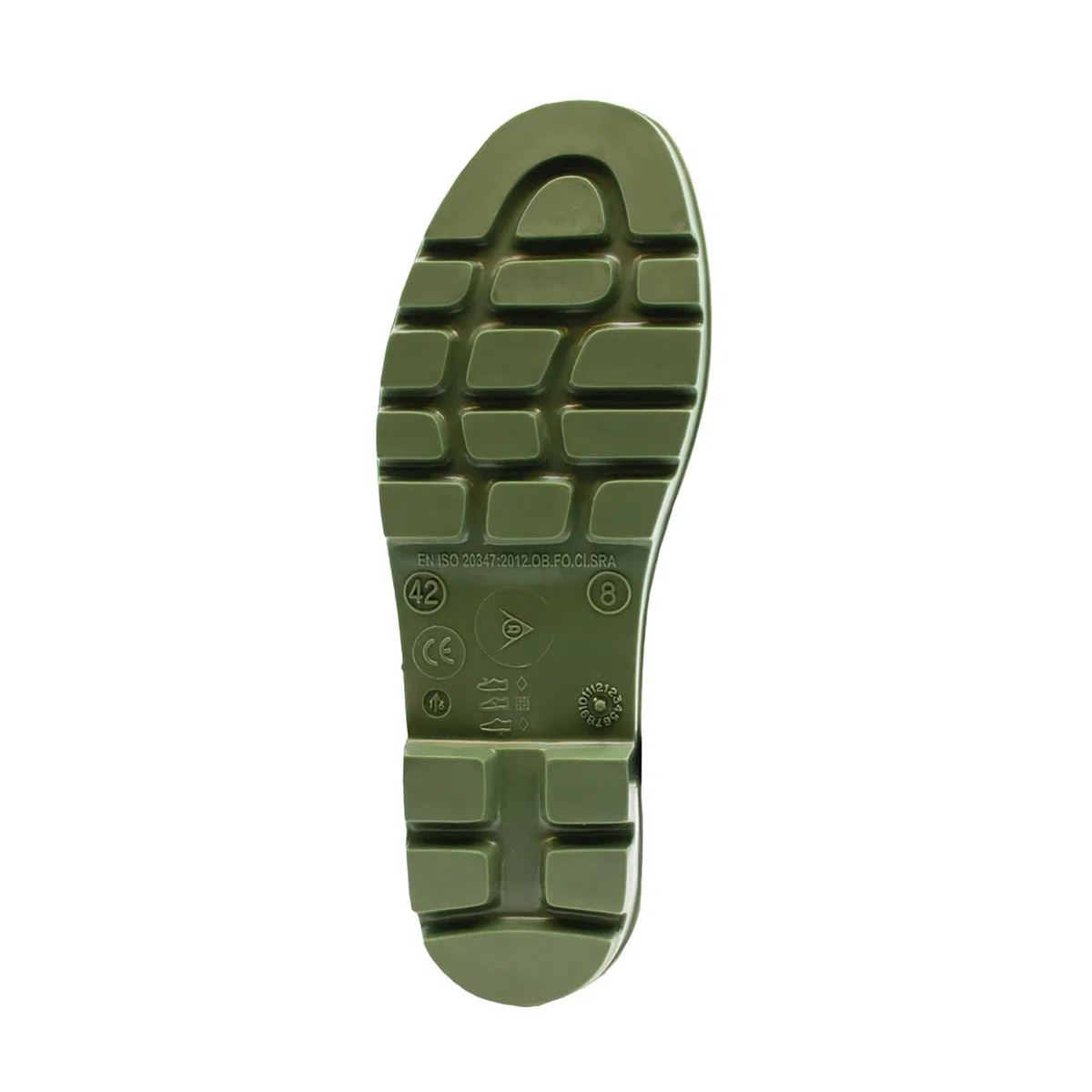 Dunlop Bicolour Gummischuh, Weiß/Grün, 44