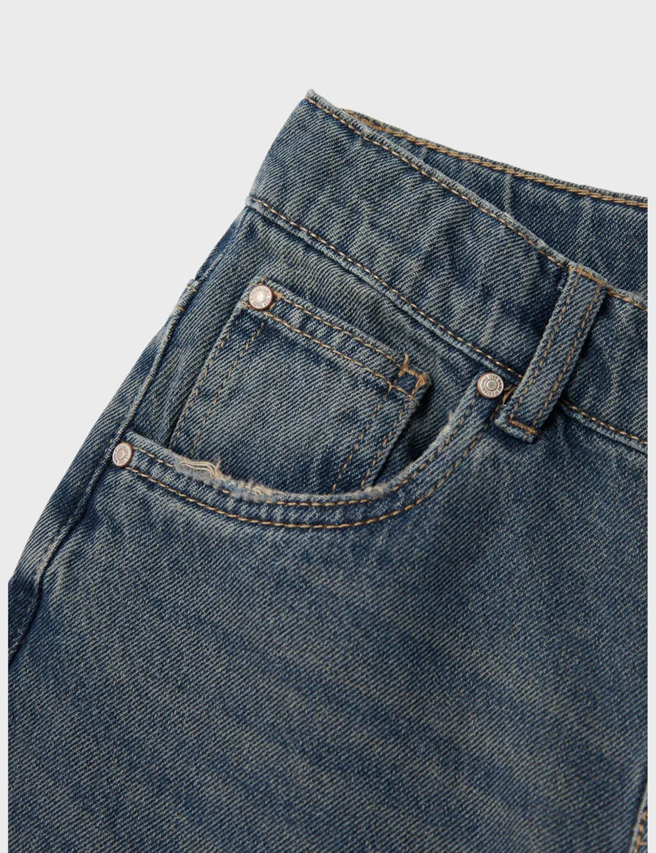 Name IT Mädchen Weite Jeans Nkfbella Skater Wide Jeans 1896-zd R