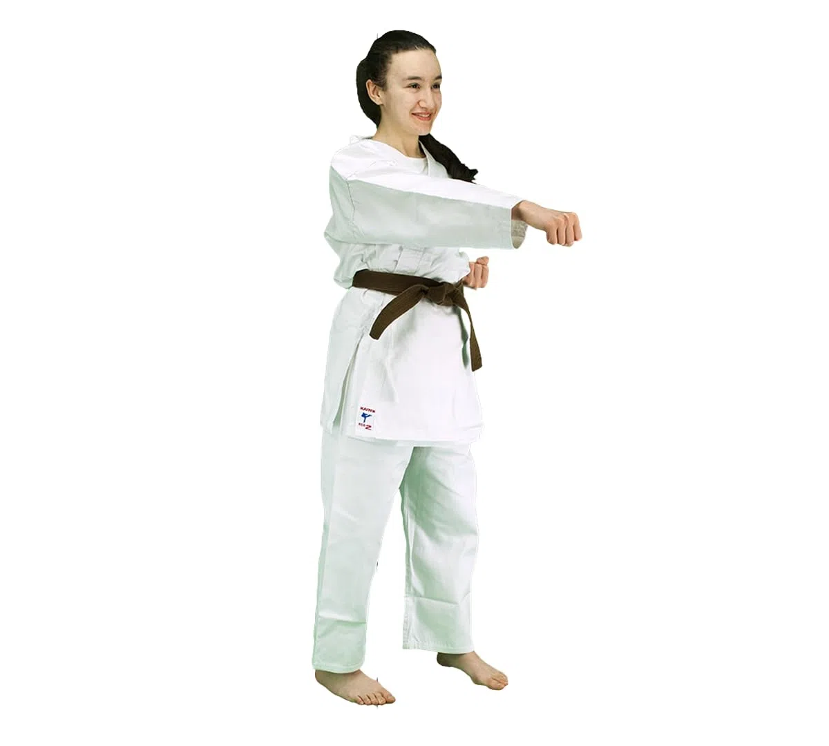 KAITEN Karateanzug Eco 2 - Karate Gi weiß 7 oz Baumwolle - Hose mit Gummizug