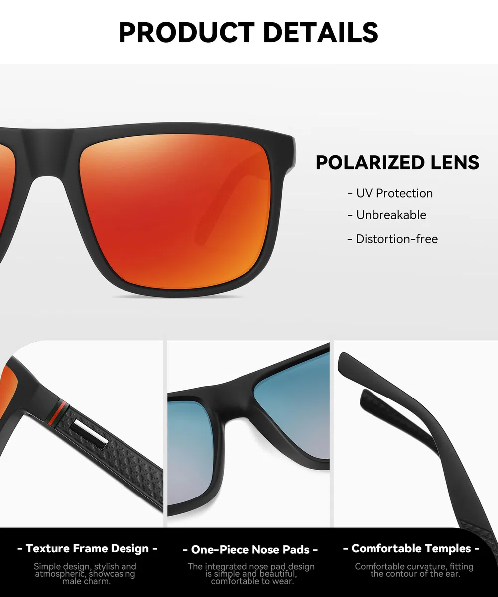 Perfectmiaoxuan Polarisierte Sonnenbrille Herren/Damen ; Vintage/Klassisch/Elegant Brillengestell; HD-Pilotobjektive; Golf/Fahren/Angeln/Reisebrille/Outdoor-Sportarten Mode Sonnenbrille