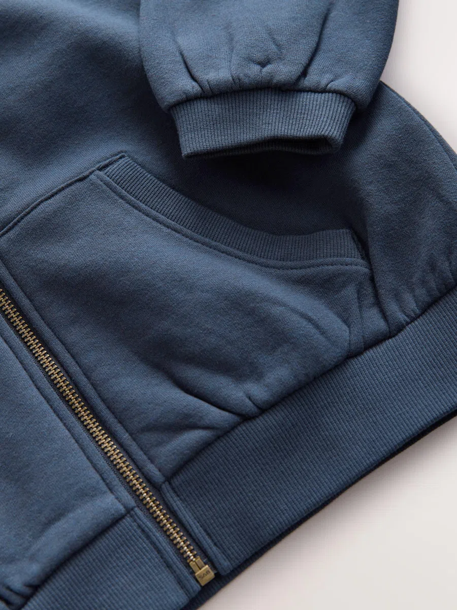 NEXT Mädchen Sportliche Kapuzenjacke mit hohem Baumwollanteil