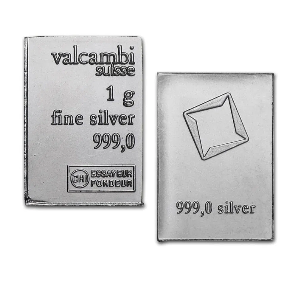Generisch 1g Silberbarren, Feinsilber, Neu, 1g, 5g, 10g, 20g, 25g Valcambi, Tafelbarren, Combibar (5g)