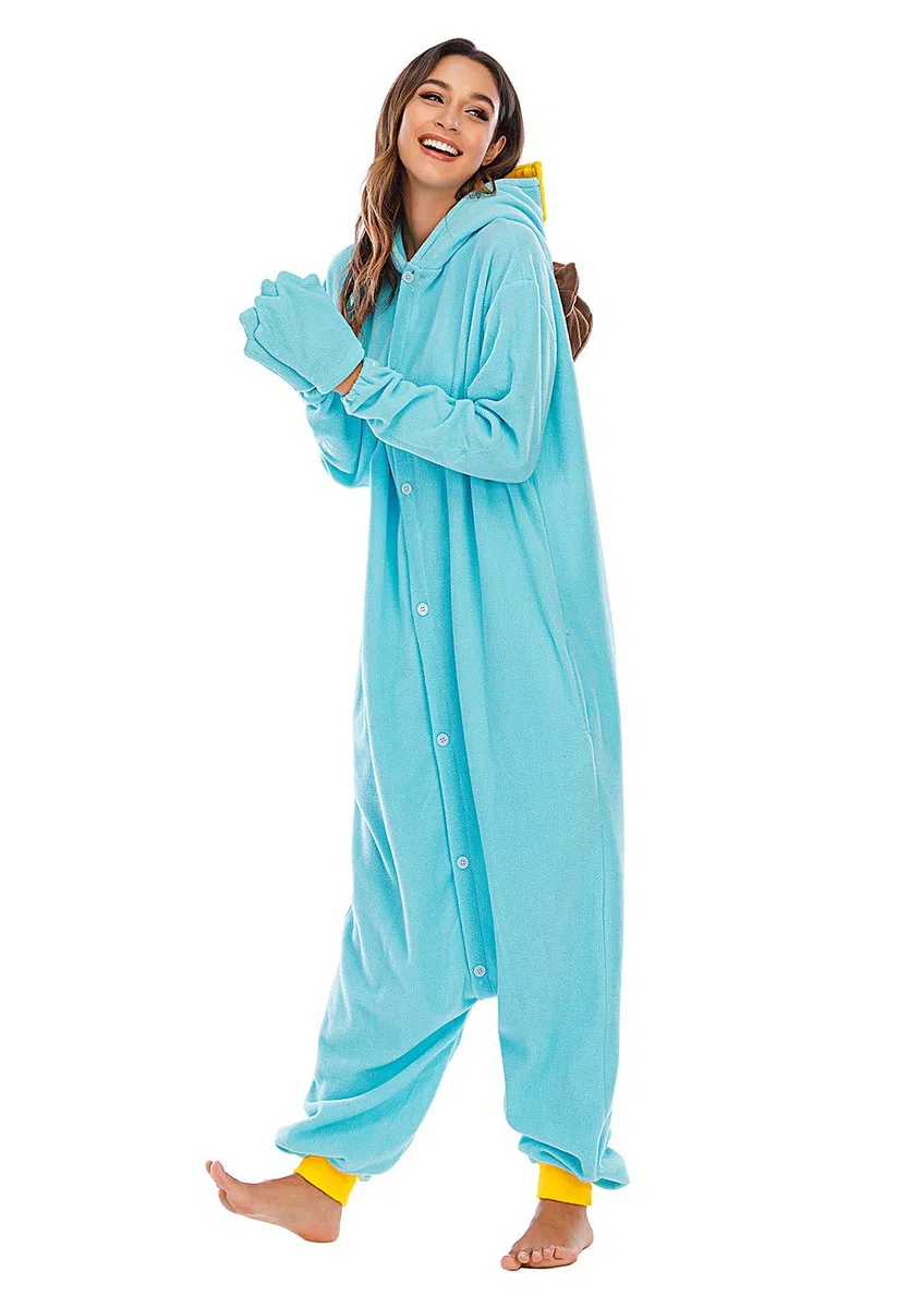 BGOKTA Onesie Pyjama Animal Costume Cosplay Unisex-Erwachsene Herbst und Winter Tier Pyjama