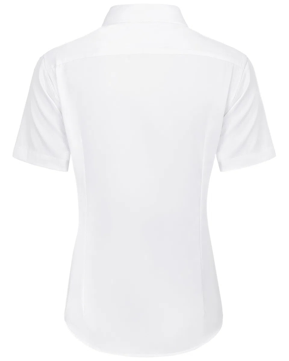 J.VER Bluse Damen Kurzarm Casual Businessbluse Regular Fit Knitterfrei Bügelleicht Sommershirts mit Knopleiste Freizeithemd Tops