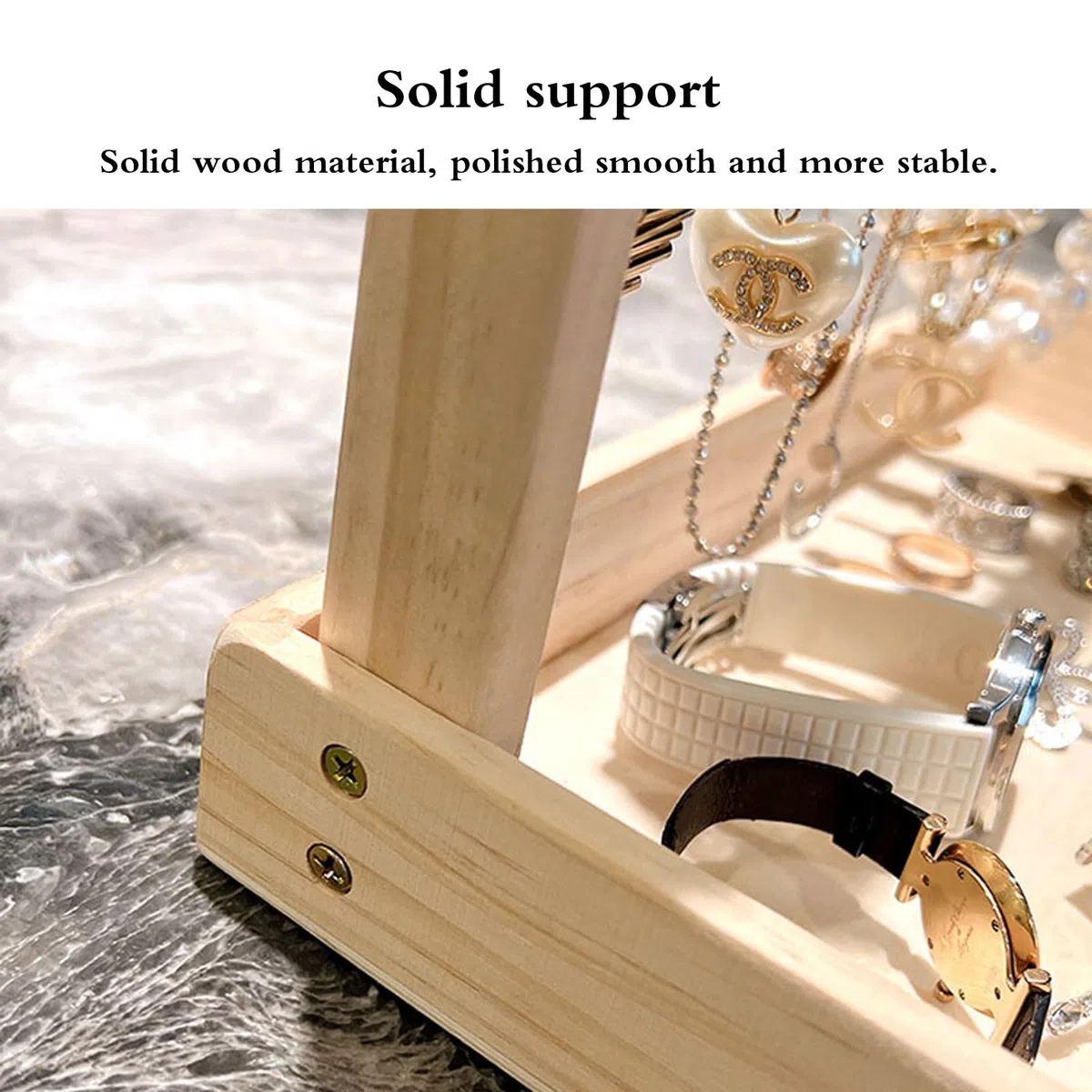 Schmuckständer Armbänder,Abnehmbare Armband Halterung,Armbandhalter aus HOL,Schmuckdisplay,Schmuckhalter,für Schmuck,Uhren,Ketten,Armbänder,Haarreifen Ständer,Armband Uhr