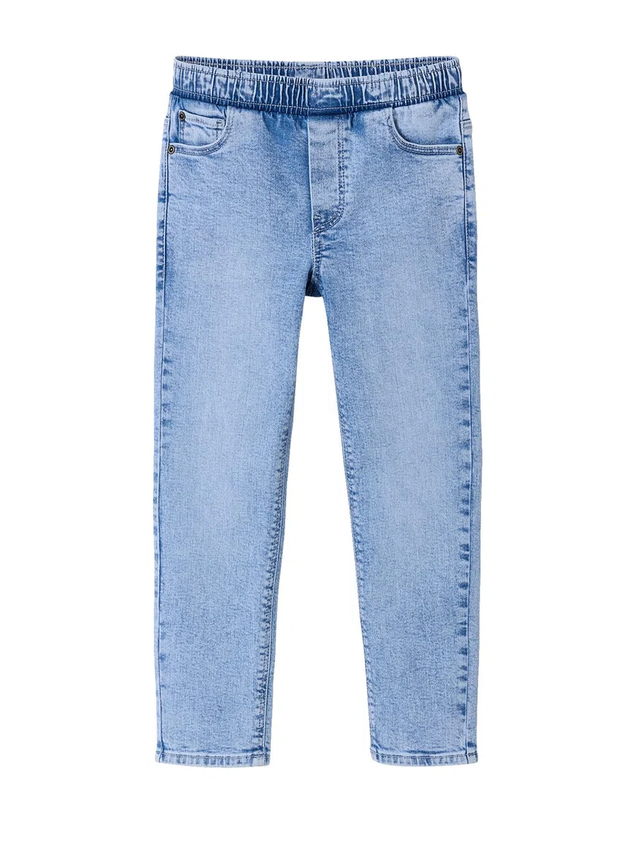 Vertbaudet 2er-Pack Jungen Slim-Jeans mit verstellbarem Dehnbund Basic