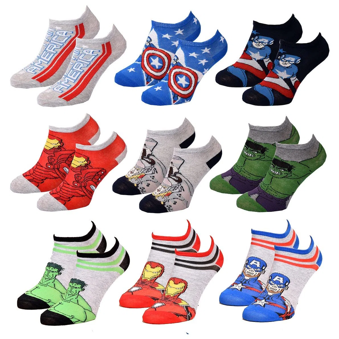 OZABI Jungen Socken Marvel Avengers