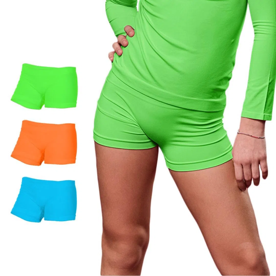 FOCENZA Mädchen Shorts Sporthosen, Nahtlose Technologie, Made in Italy