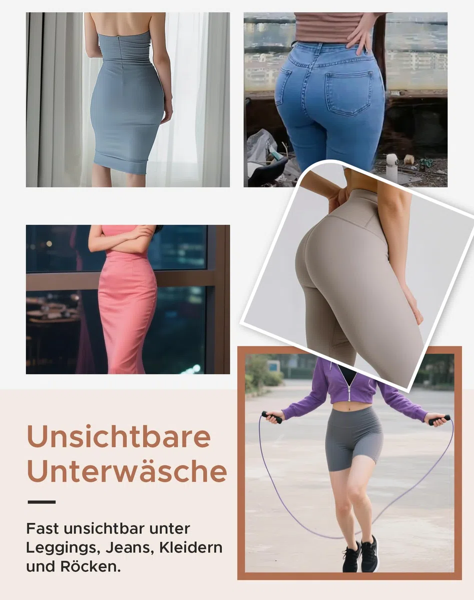 INNERSY Unterhosen Damen Nahtlos Hohe Taille Polyamid Seamless Slips Unsichtbare Unterwäsche 3 Pack