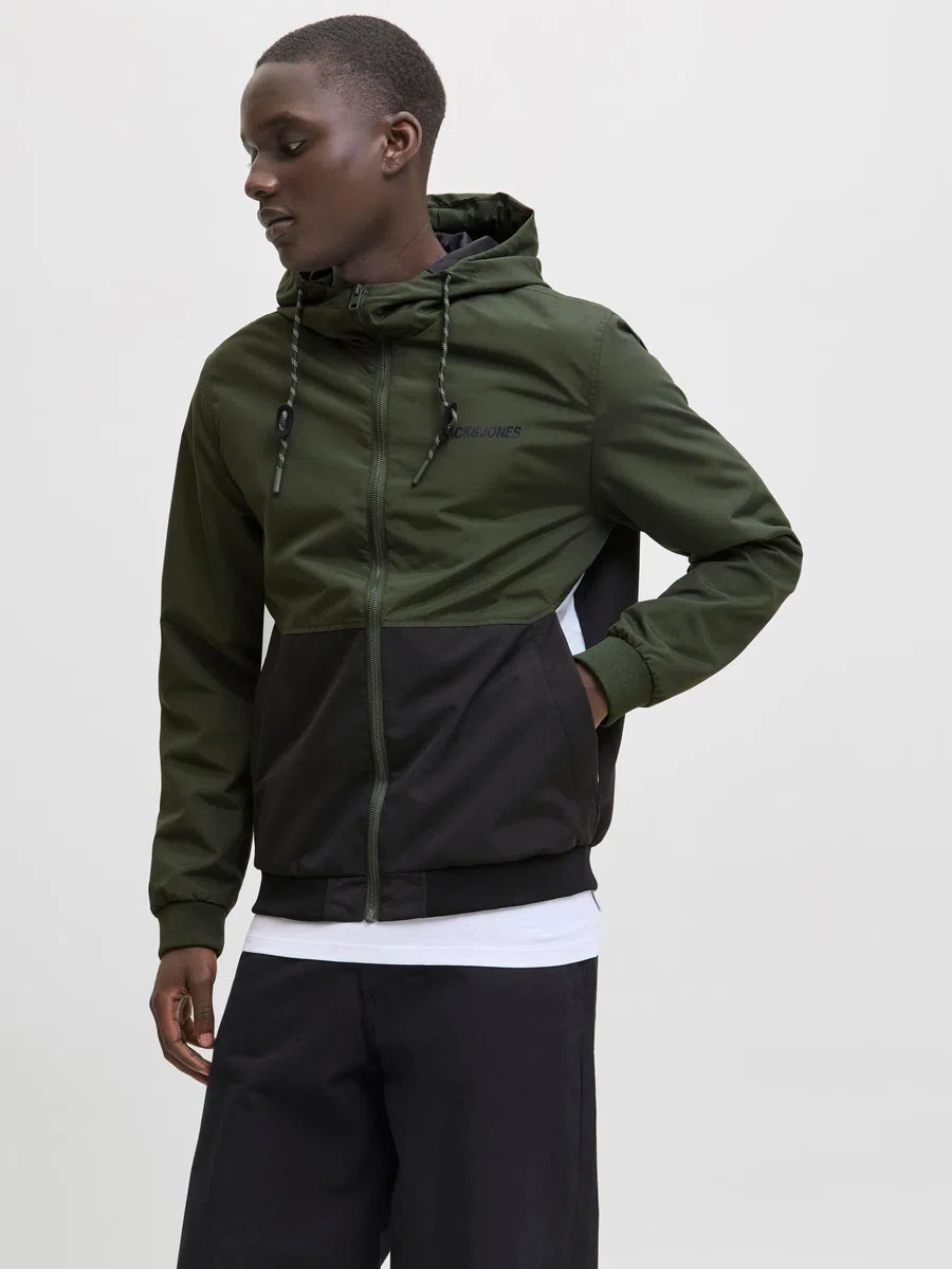 JACK & JONES Herren Jjerush Hood Bomber Noos Pls Bomberjacke