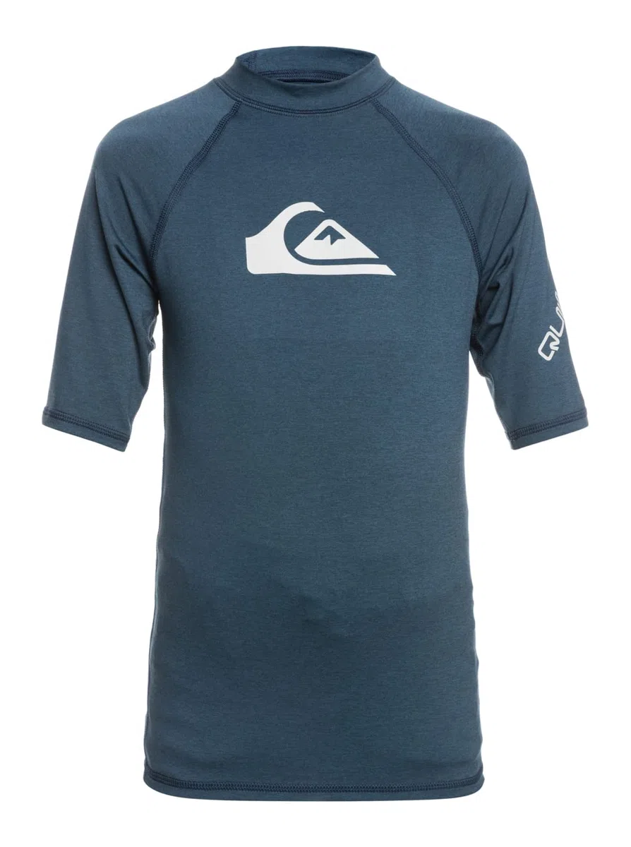 Quiksilver Jungen All Time Short Sleeve Youth Rashguard Surf Shirt Rash Guard Hemd