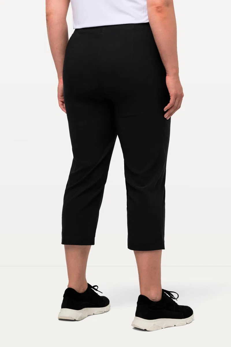 Ulla Popken Damen große Größen Übergrößen Plus Size Bengalinhose, wadenlang, Elastikbund, Stretch 640914