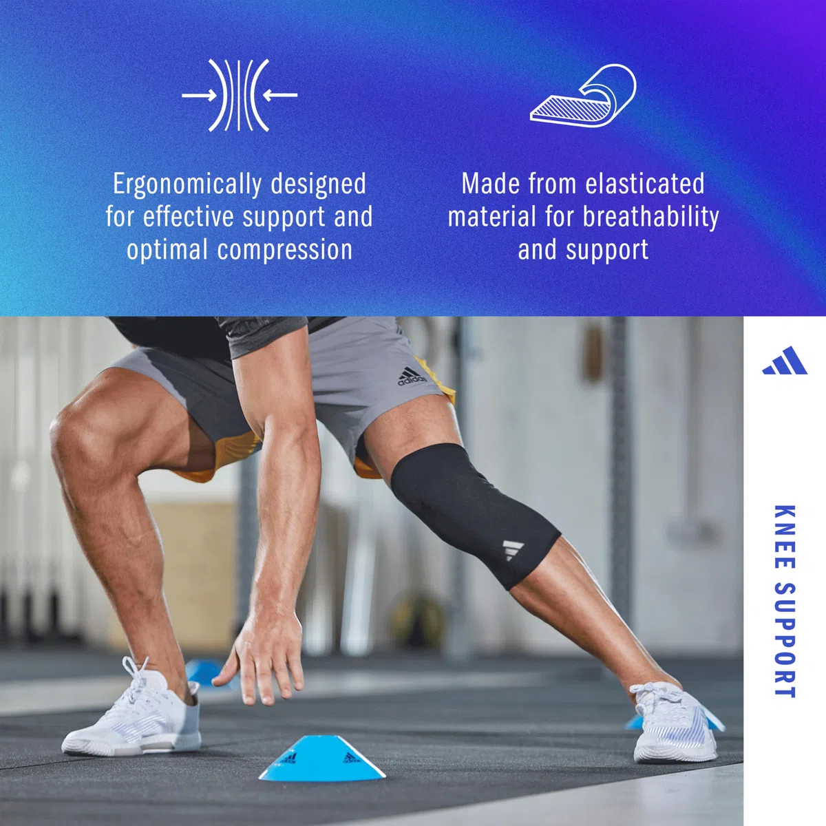 adidas Kniebandage Bandagen, Schwarz, L