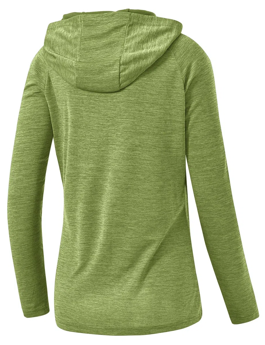 donhobo Damen Sport Shirt Langarm Laufshirt UPF 50+ UV Schutz Schnelltrocknend Pullover Sweatshirts Fitness Hoodies Running Yoga Tops mit Daumenlöcher