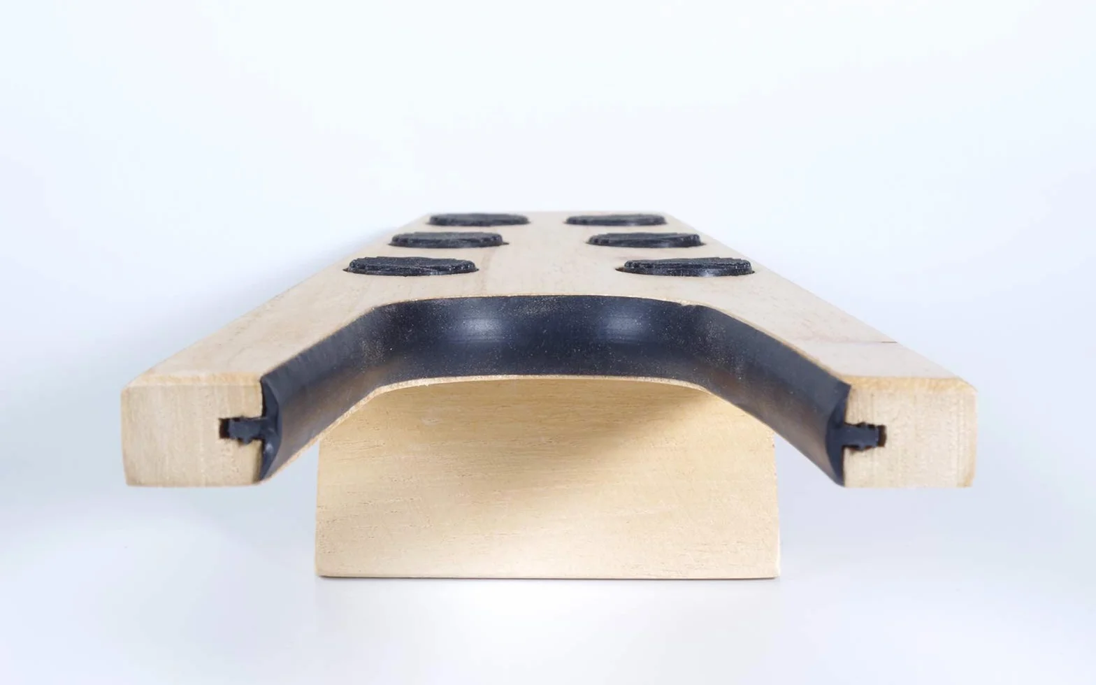 Kaps Stiefelknecht aus Holz mit Gummieinlage – robuster & stabiler Schuhauszieher & Stiefelauszieher mit Anti Rutsch Gumminoppen – Schuhknecht für z.B. Boots, Stiefel, Reitstiefel & Gummistiefel