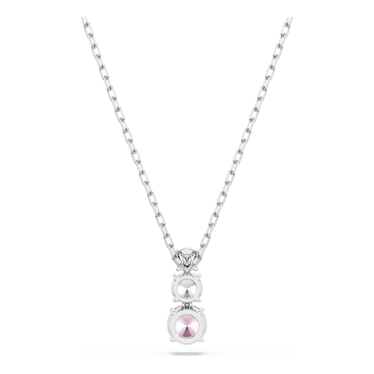 Swarovski Stilla Attract Kollektion, Rundschliff, Rosa, Rhodiniert