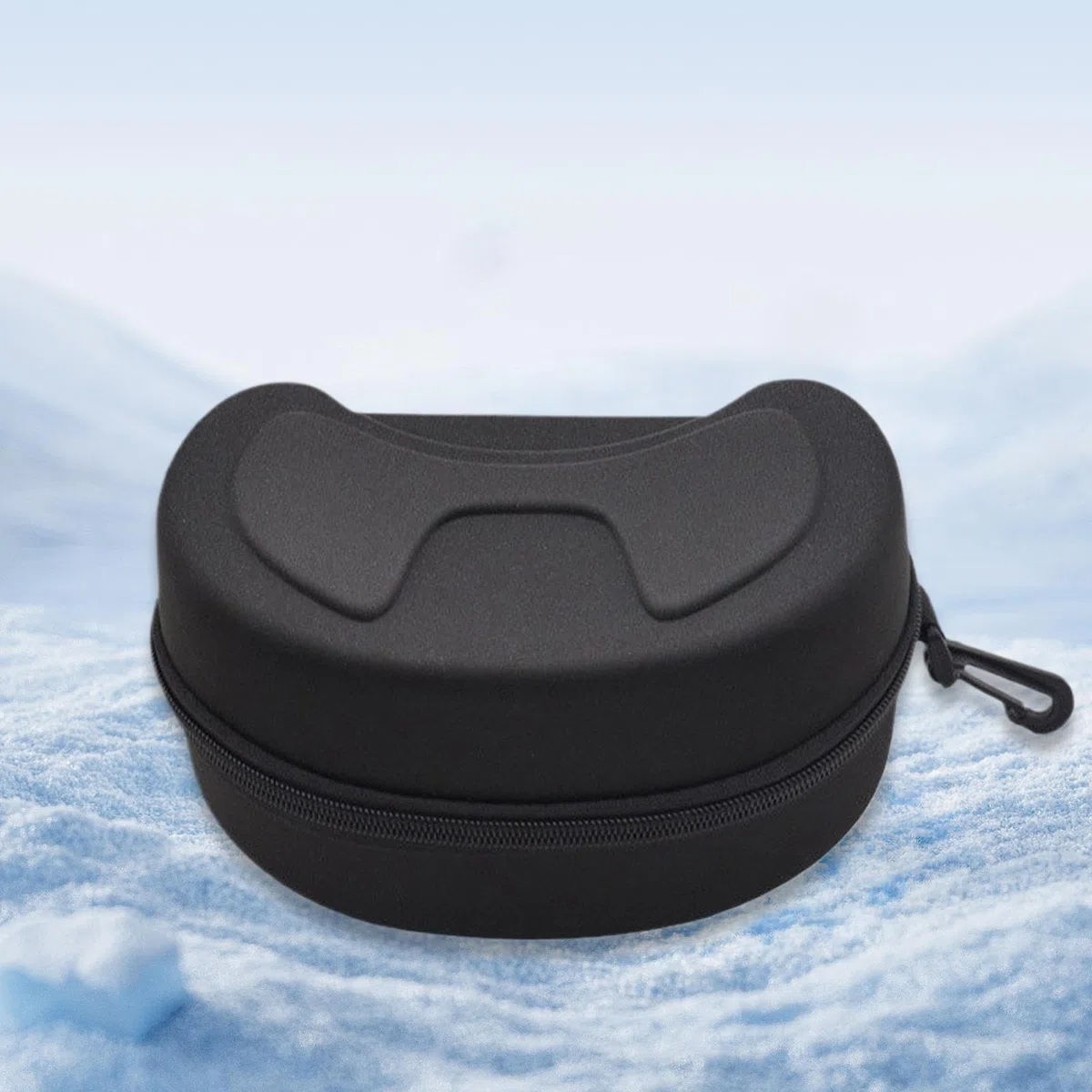 Skibrillenbox – EVA-Hartschale, wasserabweisende Außenschale, stoßfeste Schutzaufbewahrung, glatter Reißverschluss | Snowboard-Brillenbox, Sportausrüstung