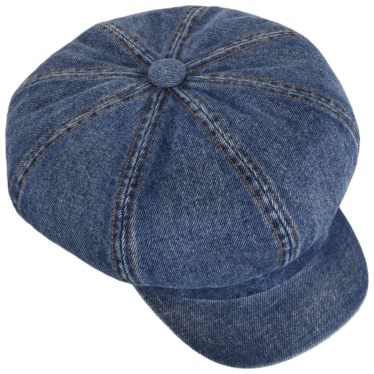 Lipodo Classic Denim Ballonmütze einfarbig Damen Frühling Sommer