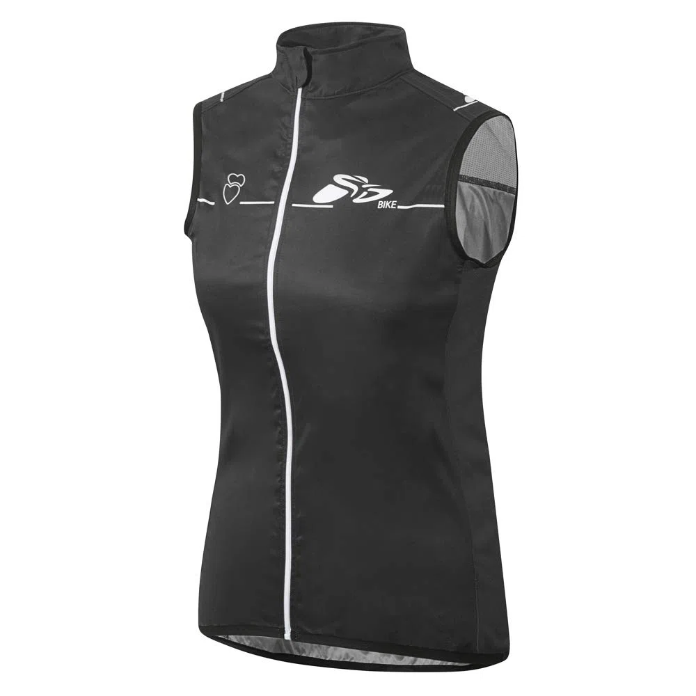 Radweste Damen Softshell Windweste rot, schwarz, wasserabweisend, atmungsaktiv, Winddicht, elastisch
