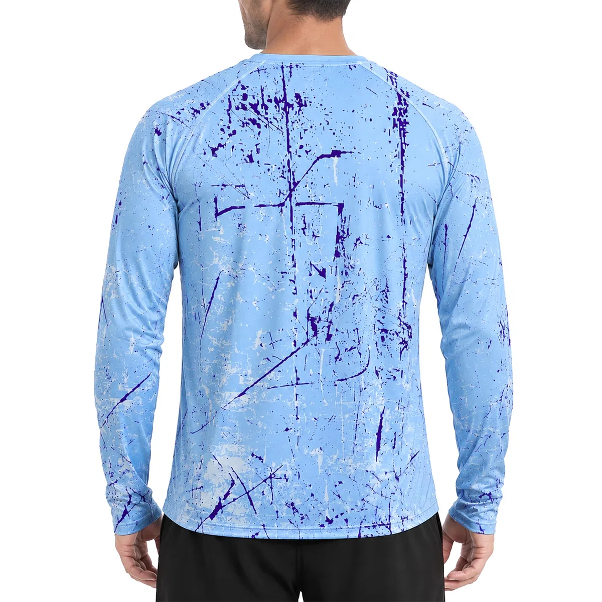 UPF 50+ UV Shirt Herren Langarm Kapuze - Sonnenschutz Hoodie Schnelltrocknend, Rashguard Herren Wasser Sport, Atmungsaktives Laufshirt Schwimmshirt Angeln Wandern Surfen