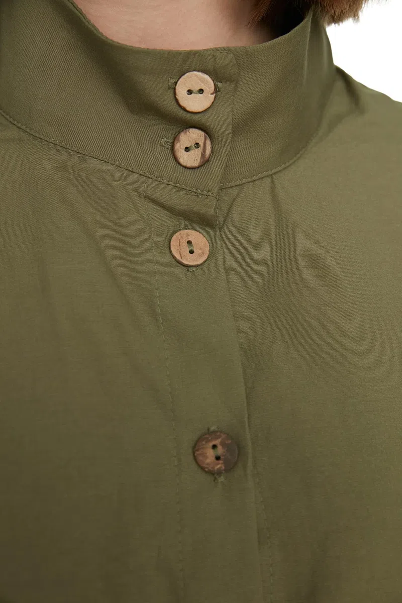 TRENDYOL Damen Zweiteiliges Set – Khaki – Regular Hemd (2er Pack)