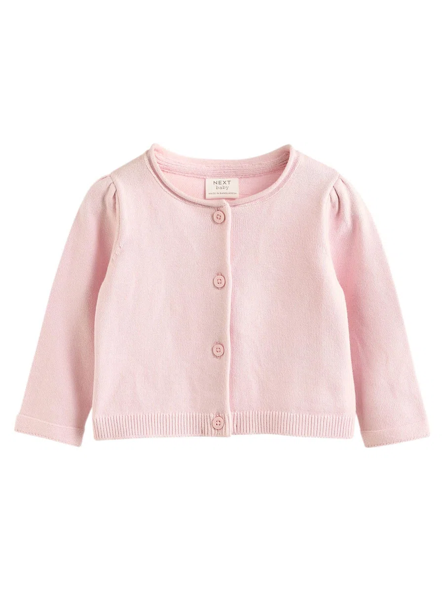 NEXT Baby Mädchen Strickjacken aus 100% Baumwolle, 2er-Pack