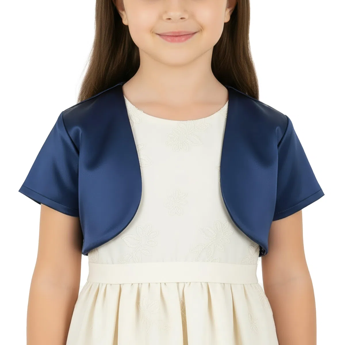 BlackButterfly Kinder Satin Kurzarm Bolero Mädchen