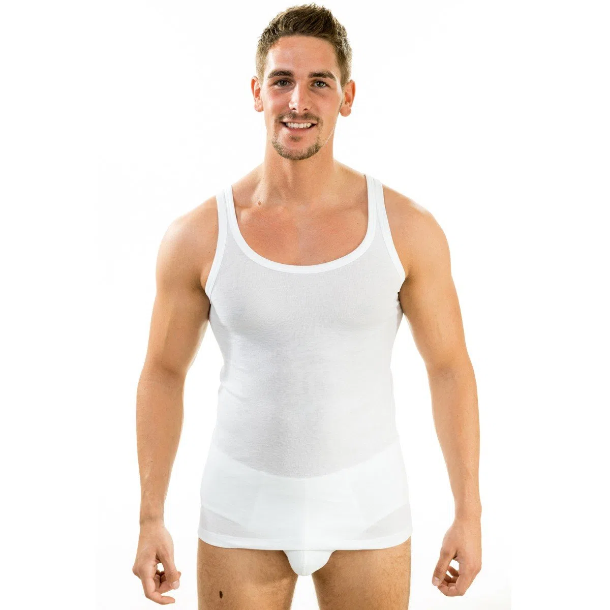 HERMKO 63000 2er Pack Herren Funktionsunterhemd, Tank Top (Weitere Farben)