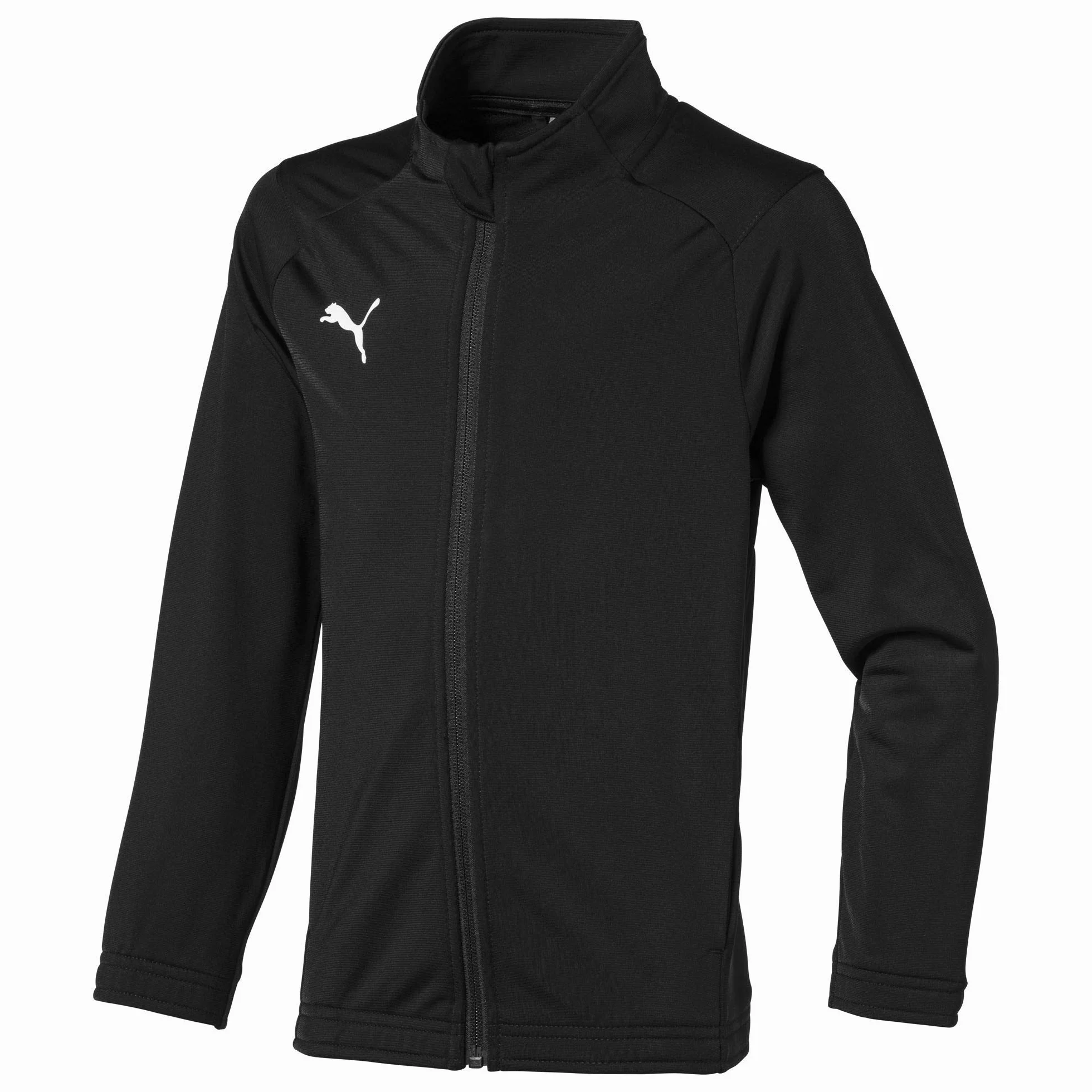 PUMA Jungen Liga Sideline Poly Jacket Core Jr Jacke, Black White, 176