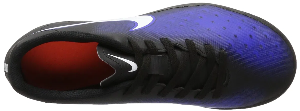 Nike Unisex-Kinder Magista X Ola II TF Fußballschuhe, Blau (Black/White/Paramount Blue/Hyper Orange)
