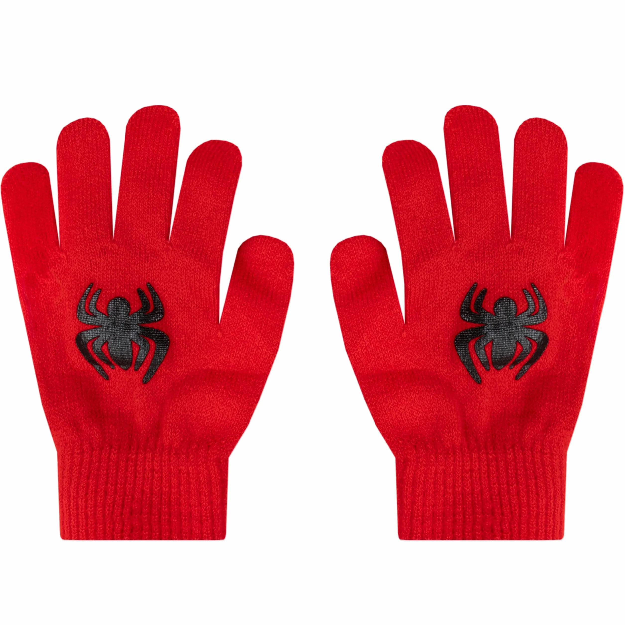 Marvel Spiderman Mütze Und Handschuhe, Rote Wintermütze Kinder & Handschuhe Kinder, Mütze Jungen Winterset