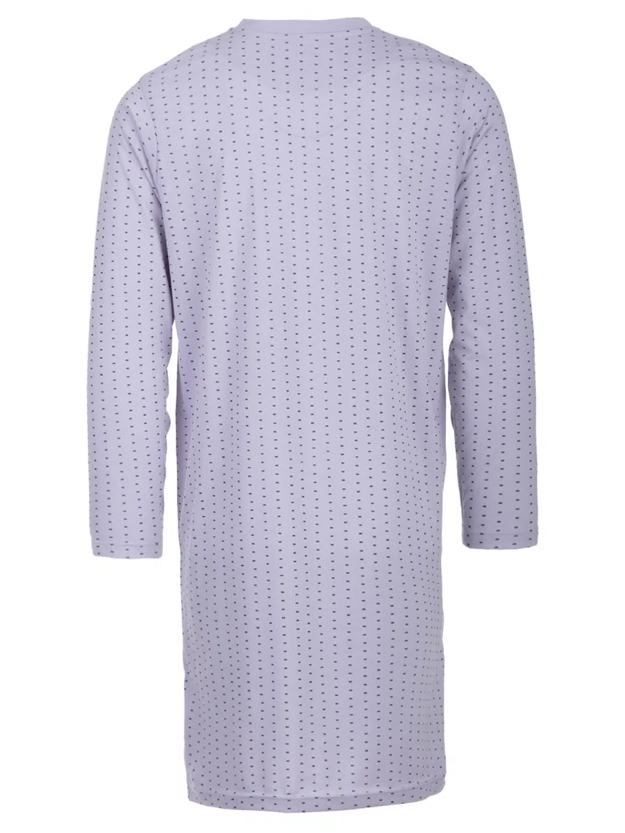 Herren Nachthemd Langarm Größe M-3XL Schlafshirt Pyjamaoberteil Punkte