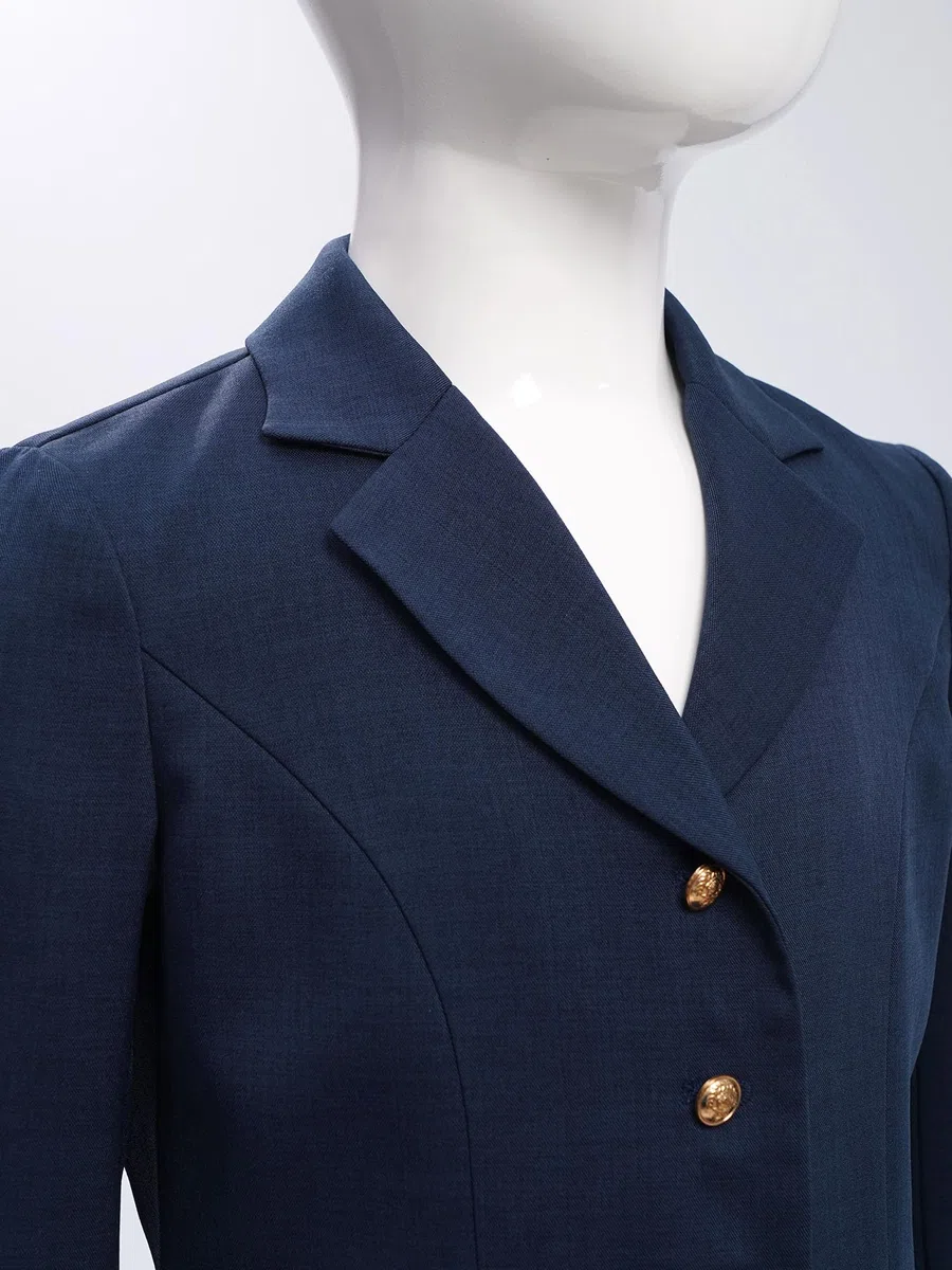 FEESHOW Kinder Mädchen Blazer Elegant Revers Anzug Jacke Slim Fit Mit Taschen Formale Schul Mantel Einfarbig